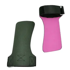 قفازات CrossFit مخصصة من الكربون الأسود بدون أصابع قفازات جيمناستيك مطاطية مرنة مقبض للتمرينات قفاز مريح مقاوم للانزلاق