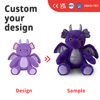 Peluche Dragon Personnalisée Douce, Jouet Fantaisie, Poupée Dragon Rembourrée, OEM ODM, Créature Mythique, Mascotte, Cadeau, Collection Personnage de Jeu