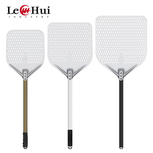 OEM ODM Perforated Aluminum <strong>Pizza</strong> <strong>Peel</strong> 35cm <strong>Pizza</strong> Shovel With Foldable 36-150cm Long Handle Metal <strong>Pizza</strong> Turning <strong>Peel</strong> - Product Image 2
