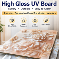Panneaux en marbre avec revêtement UV haute brillance, livraison en 10 jours, qualité supérieure et durabilité.