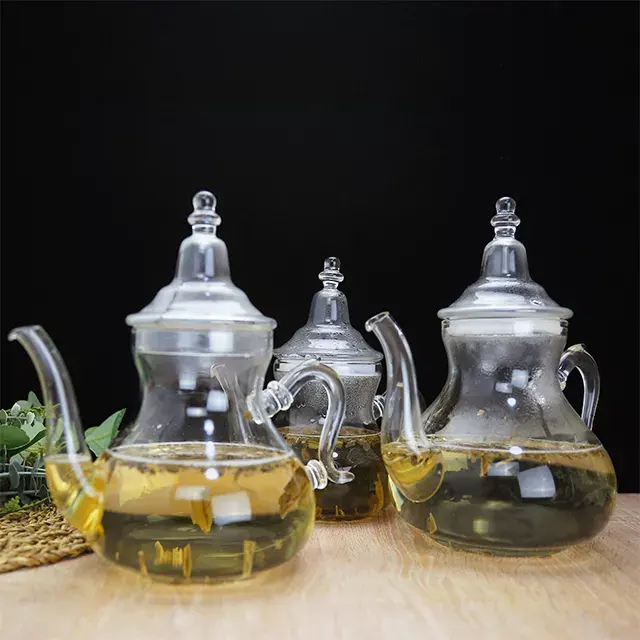 Wholesale handmade glass moroccan teapot