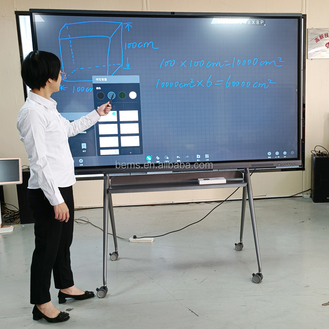 Benshi Factory Cheap Price Finger Touch Screen 98 Inch 4K OEM Interactive Whiteboard Electronic Digital Smart Tv Education Board
