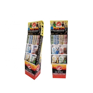 ชั้นวางสินค้าแบบตั้งพื้น ดีไซน์ใหม่ POP สำหรับอาหารแห้ง เนื้อวัวอบแห้ง ทำจากกระดาษลูกฟูก เหมาะสำหรับขนมขบเคี้ยว - Product Image 6