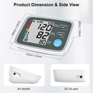 Kỹ thuật số huyết áp và Heart Rate Monitor Loại màn hình lớn tensiometers tự động kỹ thuật số huyết áp Monitor với LCD - Product Image 3