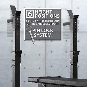 CooSport Fitness Adjustable Folding Barbell Rack <strong>and</strong> <strong>Weight</strong> <strong>Bench</strong> Sit up Incline Decline <strong>Bench</strong> Press for Strength Training - Product Image 4