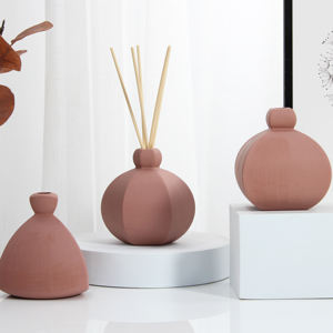 Роскошная домашняя Роскошная масляная ароматическая пустая керамическая тростниковая бутылка-диффузор для тростника, производители аксессуаров для свечей и ароматов - Product Image 1