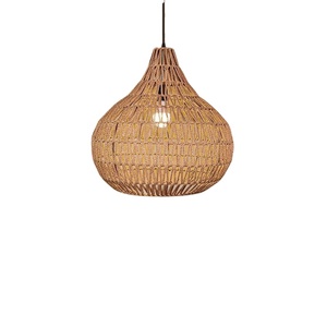 Lampada da Parete in Stile Cinese Retrò con <span class=keywords><strong>Paralume</strong></span> in <span class=keywords><strong>Corda</strong></span> di Canapa Intrecciata a LED per Camera da Letto e Soggiorno - Product Image 6