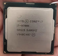 Pour processeur de bureau Intel Core I7-9700K d'occasion, 8 cœurs, 8 threads, LGA1151, jusqu'à 4,9 GHz