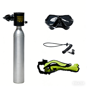 <span class=keywords><strong>Pompe</strong></span> PCP manuelle haute pression 4500 psi, kit de réservoir d'air de plongée sportive en plein air 2L, <span class=keywords><strong>bouteille</strong></span> de gaz d'oxygène sous-marine avec adaptateur, lunettes - Product Image 2