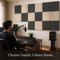 Équipement de studio musical, panneaux acoustiques en polyuréthane, panneaux insonorisants pour murs, design moderne écologique, blanc, salon, hall