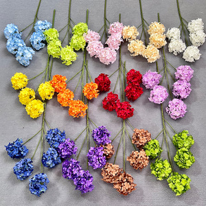 Flor Artificial de Hortensia con 5 Cabezas en Forma de Copo de Nieve, de Plástico y Tela, para Decoración de Bodas y Hogar - Product Image 2