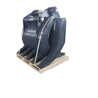 Machines de construction pelle pelle hydraulique grappin saisir manuel mécanique seau pour bloc roche pierre bûche bois bois