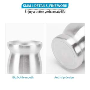 Usine OEM 8oz Yerba Mate tasse Bombilla Mate <span class=keywords><strong>gourde</strong></span> ensemble double paroi en acier inoxydable Mate tasse à thé - Product Image 4