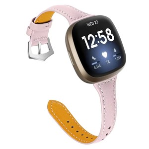 腕時計スマートウォッチ<span class=keywords><strong>Fitbit</strong></span> <span class=keywords><strong>Versa</strong></span> <span class=keywords><strong>3</strong></span>本革スリム薄いストラップ交換用リストバンド男性用 - Product Image 2