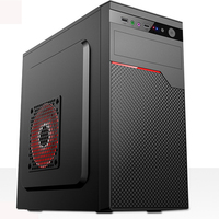 Boîtier d'ordinateur ATX Full Tower 2026 avec panneau latéral en alliage d'aluminium et fenêtre, alimentation incluse, pour usage domestique et bureautique