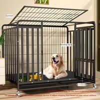 Cage en fer pour chiens de taille moyenne et grande, cage pour animaux de compagnie, chenil pour Golden Retrievers, Samoyeds, Labradors, Berger Allemand