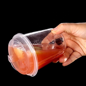 แก้วพลาสติก PP ใสแบบใช้แล้วทิ้ง ขนาด 12/16/24 ออนซ์ ก้นกลม 90 มม. สำหรับเครื่องดื่มเย็น กาแฟเย็น พร้อมฝาปิด พิมพ์โลโก้ตามสั่ง - Product Image 3