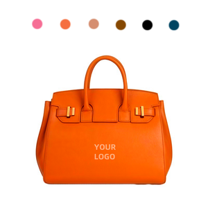 Vente en gros de sacs à main fourre-tout pour femmes en cuir artificiel avec logo personnalisé pour femmes - Product Image 5