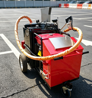 Machine professionnelle de scellement des fissures avec application précise des matériaux pour les projets de maintenance des routes en asphalte