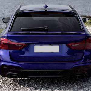 Bmw Rear Spoiler Piano <b>Black</b> Carbon Fiber Texture For 5 Series G31 Touring 2018-2023 <b>Trunk</b> Wing - Product Image 1