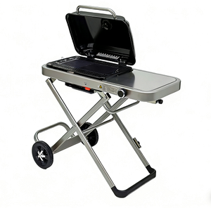 <span class=keywords><strong>Barbecue</strong></span> au gaz propane portable breveté avec couvercle luxueux, moderne et haut de gamme pour l'extérieur, la terrasse, le jardin et le camping - Product Image 3