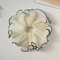 Mignon tissu dentelle ondulé floqué cheveux cercle boule gros intestin forêt tête cravate cheveux accessoires pour enfants