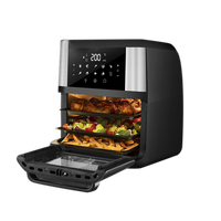Oven Listrik Multifungsi Stainless Steel Laris Manis, Air Fryer Kapasitas Besar 12L, Komersial Rumah Tangga Digital Pintar