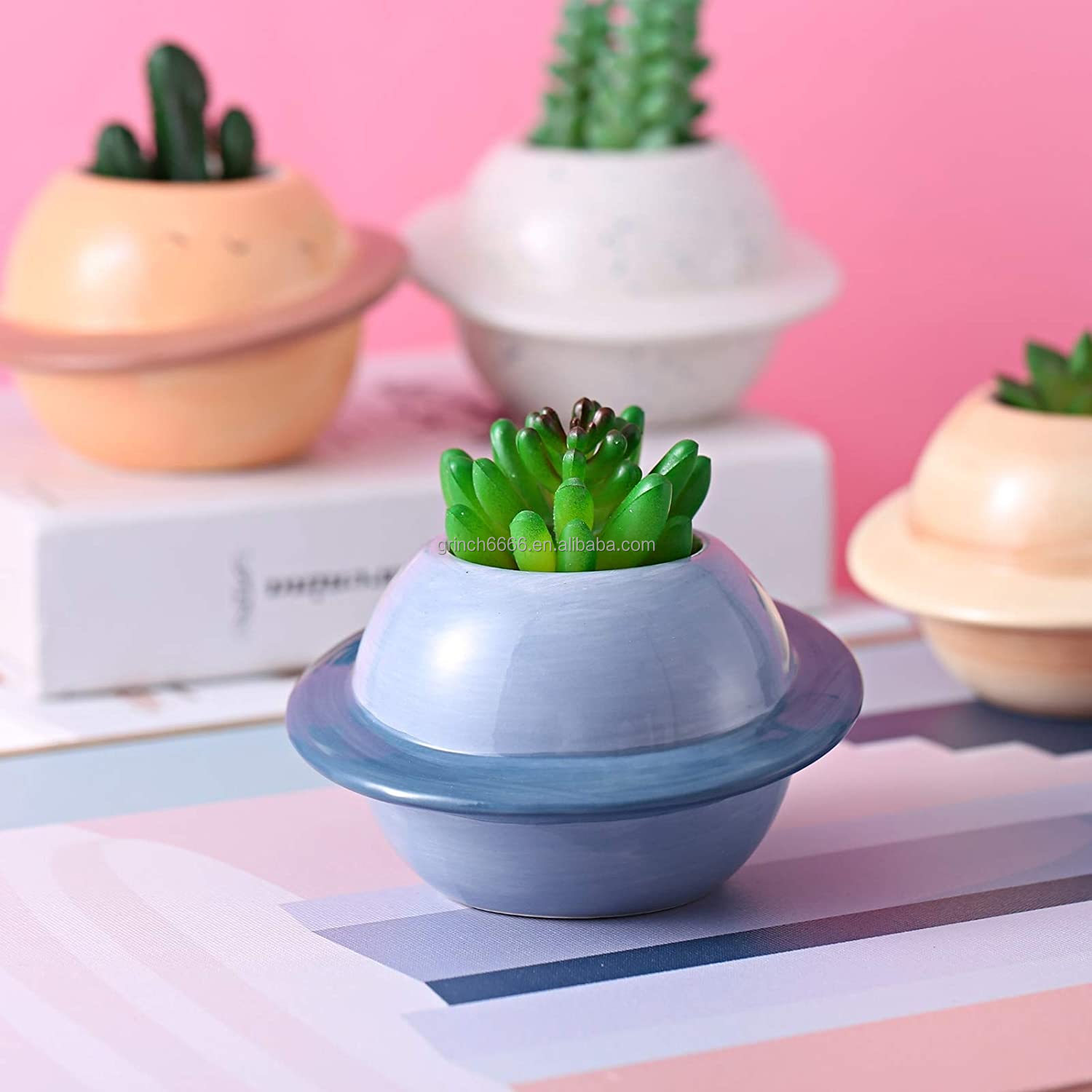 ✳️最終値下げ✳️多肉寄せ植え　ピアノ型プランター　水色　0226 ✳️最終値下げ✳️多肉寄せ植え ピアノ型プランター 水色 0226