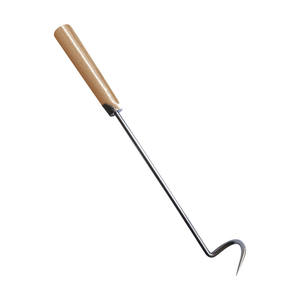 Paslanmaz çelik <span class=keywords><strong>Pigtail</strong></span> gıda Flipper barbekü et Turner kanca barbekü gıdalar Turner ahşap saplı 2 adet - Product Image 5