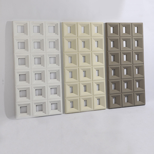 Jocy Trọng lượng nhẹ Faux đá Bảng điều chỉnh màu trắng nâu màu Hollow thiết kế nhân tạo đá tường Hội Đồng Quản trị PU đá đá - Product Image 1