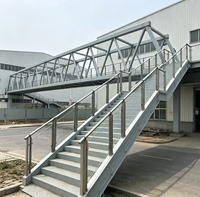 Puente Peatonal Modular de Acero para Uso Urbano, Fácil Instalación, Cruce Vial Seguro, Pasarela, Estructura de Acero