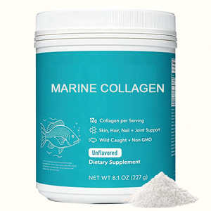 <span class=keywords><strong>Collagène</strong></span> <span class=keywords><strong>marin</strong></span> en <span class=keywords><strong>poudre</strong></span>, marque privée OEM, 227 g, avec vitamine C, acide hyaluronique, pour l'éclat de la peau et le soutien articulaire - Product Image 1