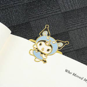 Pour Sanrio série métal signets Style frais Kuromi ma mélodie cannelle gravé signets or étudiant papeterie en gros - Product Image 3