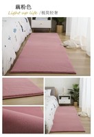 Tapis moderne ultra-doux en fausse fourrure de lapin, fabriqué à la machine, à poils longs, antidérapant, lavable, pour salon