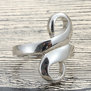 Musical Symbol <b>Ring</b> Titanium Steel Hollow Figure 8 Women's Punk Style Retro Gift Size 27 - Product Image 4