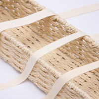 Ruban 100% coton, taille personnalisée, rouleau de coton naturel 20 mm, nœuds colorés pour emballages cadeaux, accessoires de robe