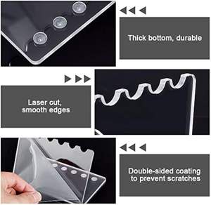 Exhibidor Acrílico Transparente de 6 Orificios, Moderno, Personalizado de Fábrica, para Exhibición de Prendas en Oficinas - Product Image 4