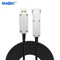 Kabel Transfer Data kecepatan tinggi, kabel ekstensi USB 3.1, kabel serat optik pria ke Wanita