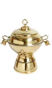 Plato de frotamiento para bodas y fiestas, calentador de comida, servidor de amortiguación, plato de Metal - Product Image 4
