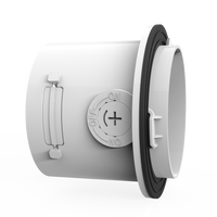 Amortisseur en ligne pour évent électrique, système d'égouttage, 2.5 pouces, Volume d'air réglable, déflecteur de ventilateur en ligne