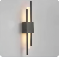Applique murale LED minimaliste en fer avec grille en cristal, intensité variable, durée de vie de 50 000 heures, pour chambre, salon, escalier