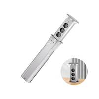 Prise de courant escamotable pour cuisine, compatible Russie, avec rallonge électrique sans fil, compatible UK/EU/Australie
