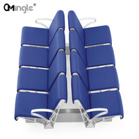Chaise d'attente double rangée de haute qualité pour aéroport et gare, pour espaces publics