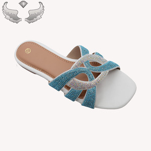 Sandales pour femmes de haute qualité, élégantes, respirantes, antidérapantes, légères, avec strass, emballage personnalisé, OEM/ODM - Product Image 2