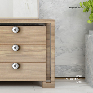Serrure d'armoire ronde de meubles intelligente installation facile biométrique déverrouillage automatique empreinte digitale serrure d'armoire de tiroir pour armoire scolaire - Product Image 2