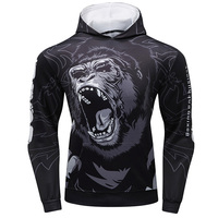 Grosir hoodie cetak Digital 3D-Pullover olahraga ukuran Plus dengan saku-kaus grafis kustom untuk pria