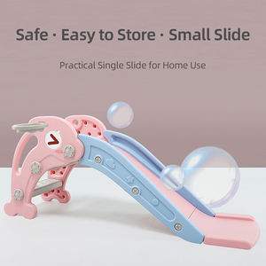 ชุดปีนป่ายเด็ก Dauphin พร้อมสไลเดอร์พลาสติกพับได้ สำหรับสนามเด็กเล่นในร่มและกลางแจ้ง พร้อมห่วงบาสเก็ตบอล - Product Image 3