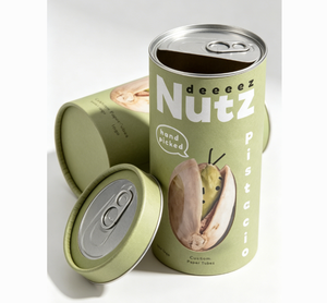 Food Grade Nuts Paper Tube Packaging With <b>Window</b> 50g 100g 150g 250g Recyclable Four-Color Printing Custom Logo - Product Image 4
