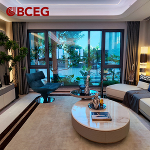 Profesyonel üretici tasarım özelleştirilebilir çift cam alüminyum düz pencere ofis pencere - Product Image 2