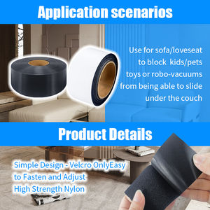 Jiehuan ที่กั้นเตียงโซฟาของเล่นผ้าไนล่อนปรับแต่งได้เพื่อความปลอดภัยรูปทรงเทปยืดหยุ่น - Product Image 4